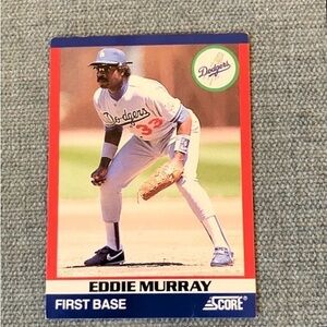 1991 Score Baseball Card Trading Card